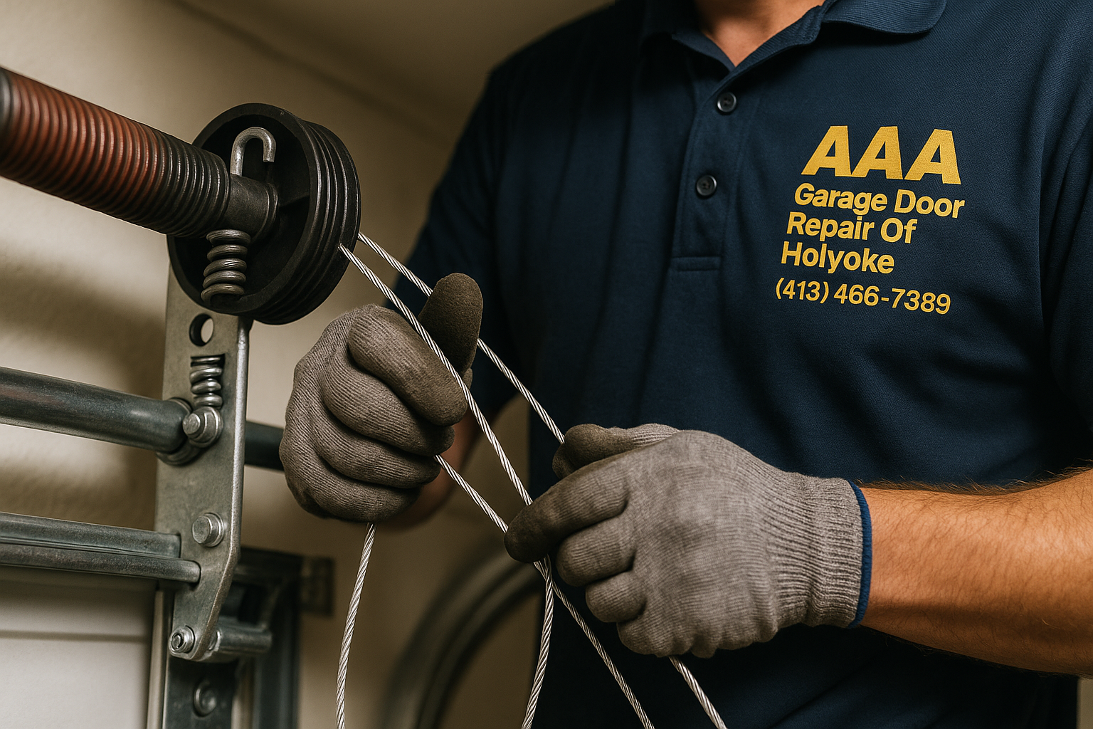 Garage Door Cable Repair in Holyoke  