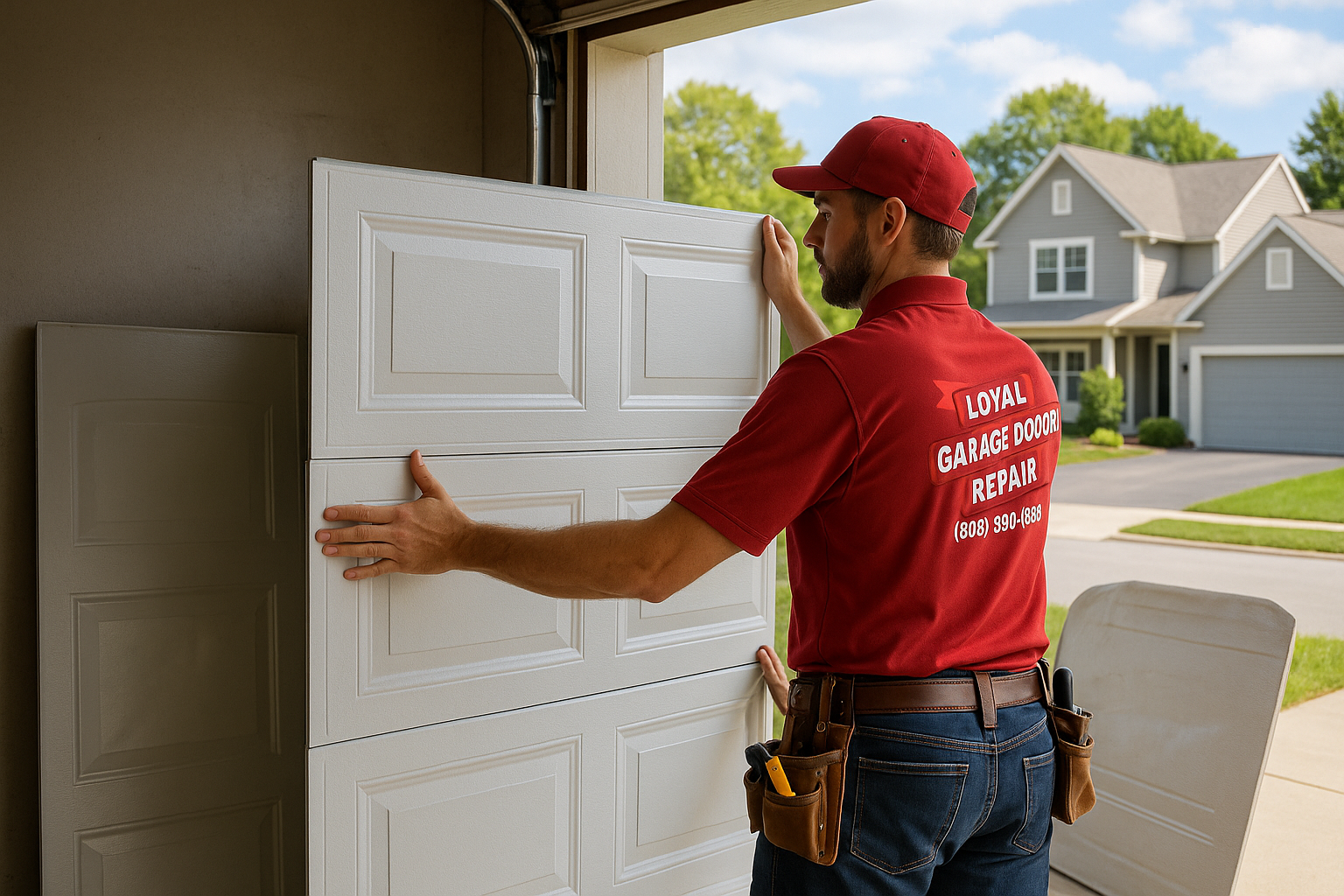 Garage Door Panel Replacement service in Suffield