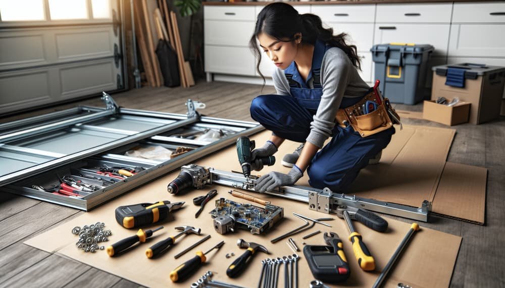 Garage door work in Hadley