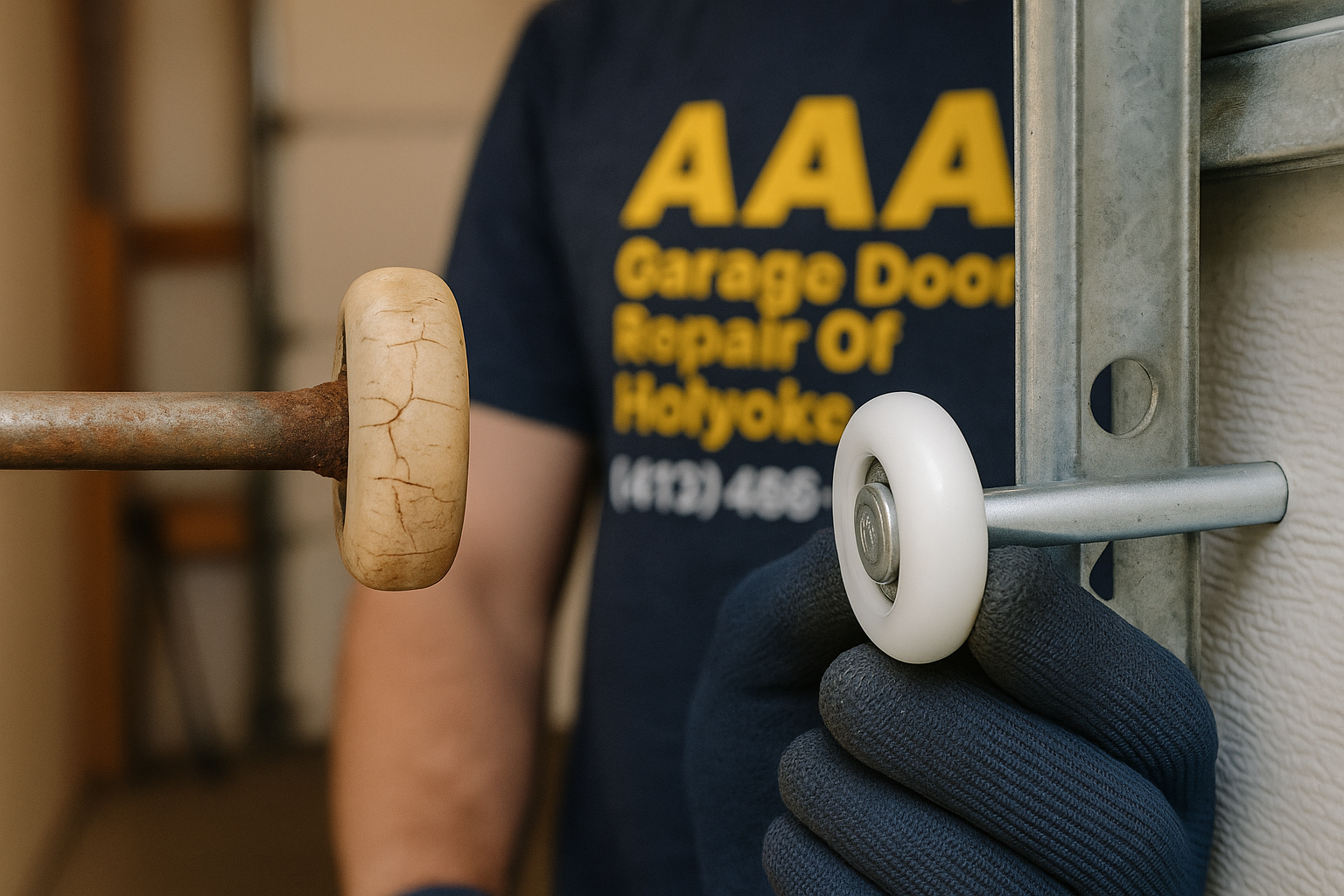 Garage Door Roller Replacement in Holyoke  