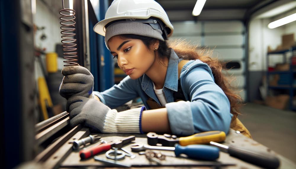 Garage door work in Aldenville