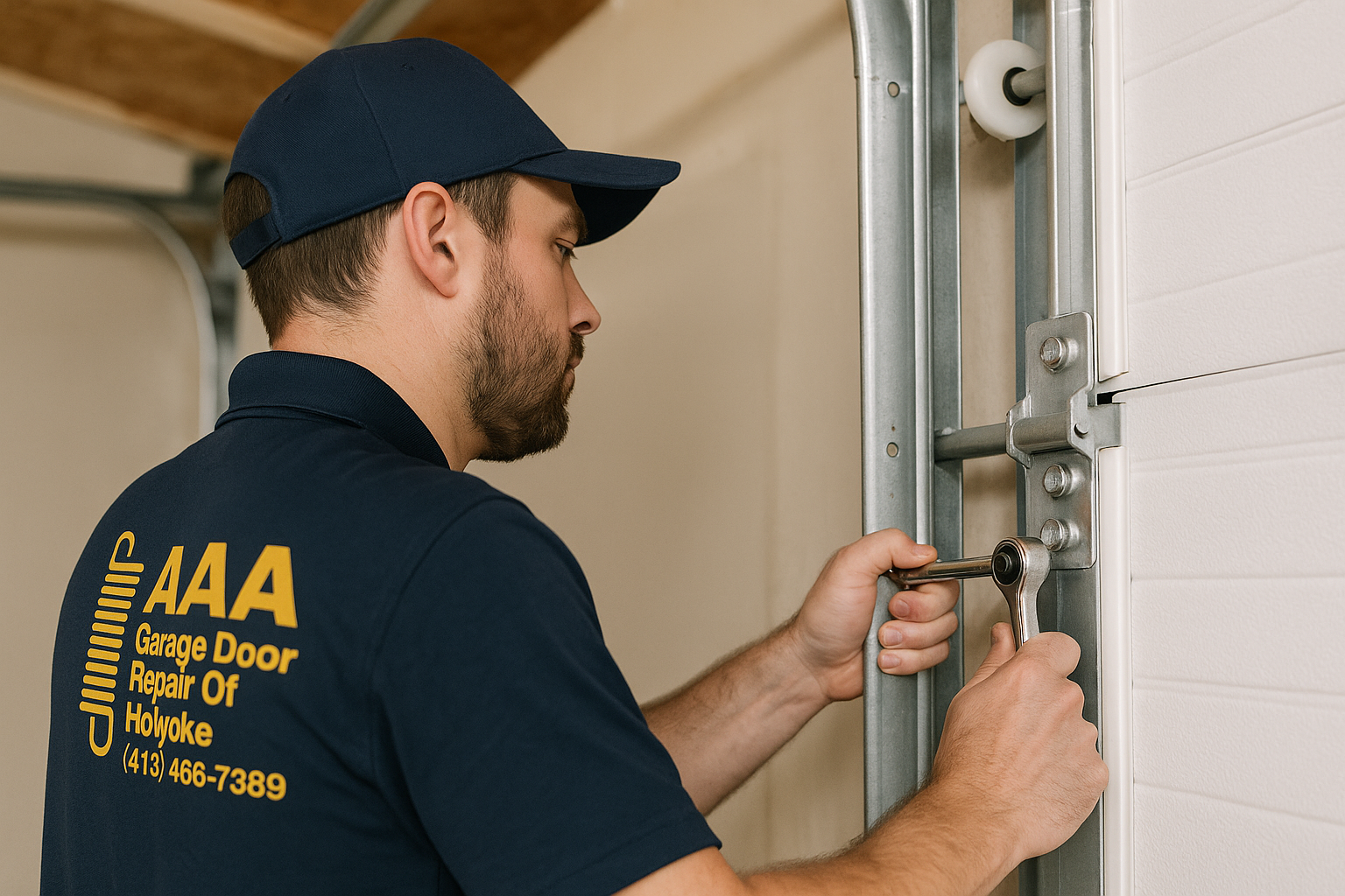 Garage Door Track Repair in Holyoke  