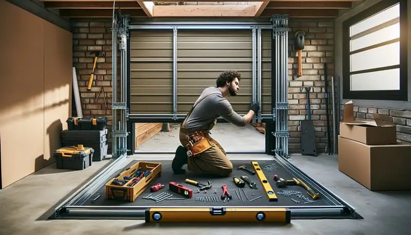 Garage Door Track Repair — Hadley